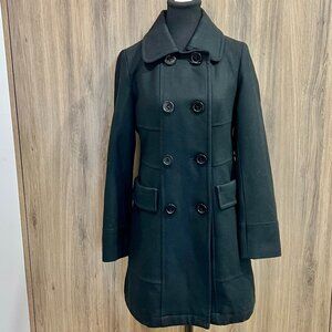 Anthropologie Tulle Wool-Blend Pea Coat